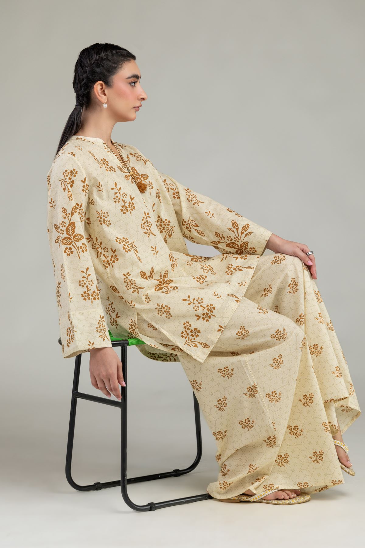 Printed Cotton Dobby Short Cotton Kurta - 1-26-240-A-J1-VG