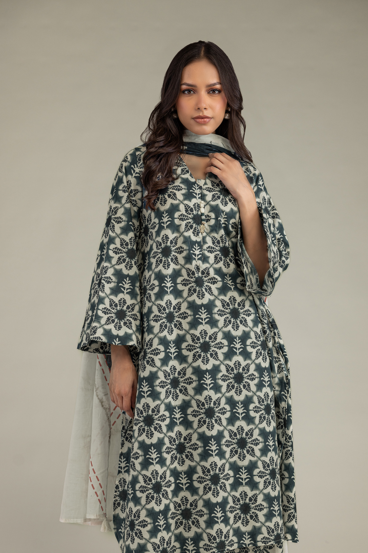 Printed Voile Voile Printed Dupatta - 1-26-102-A-F-VG