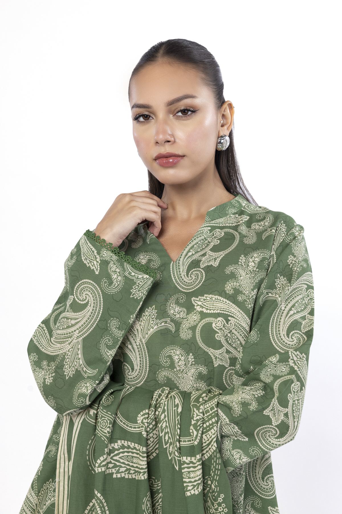 Printed Khaddar Fabrics 3 Piece - KW32B-VG