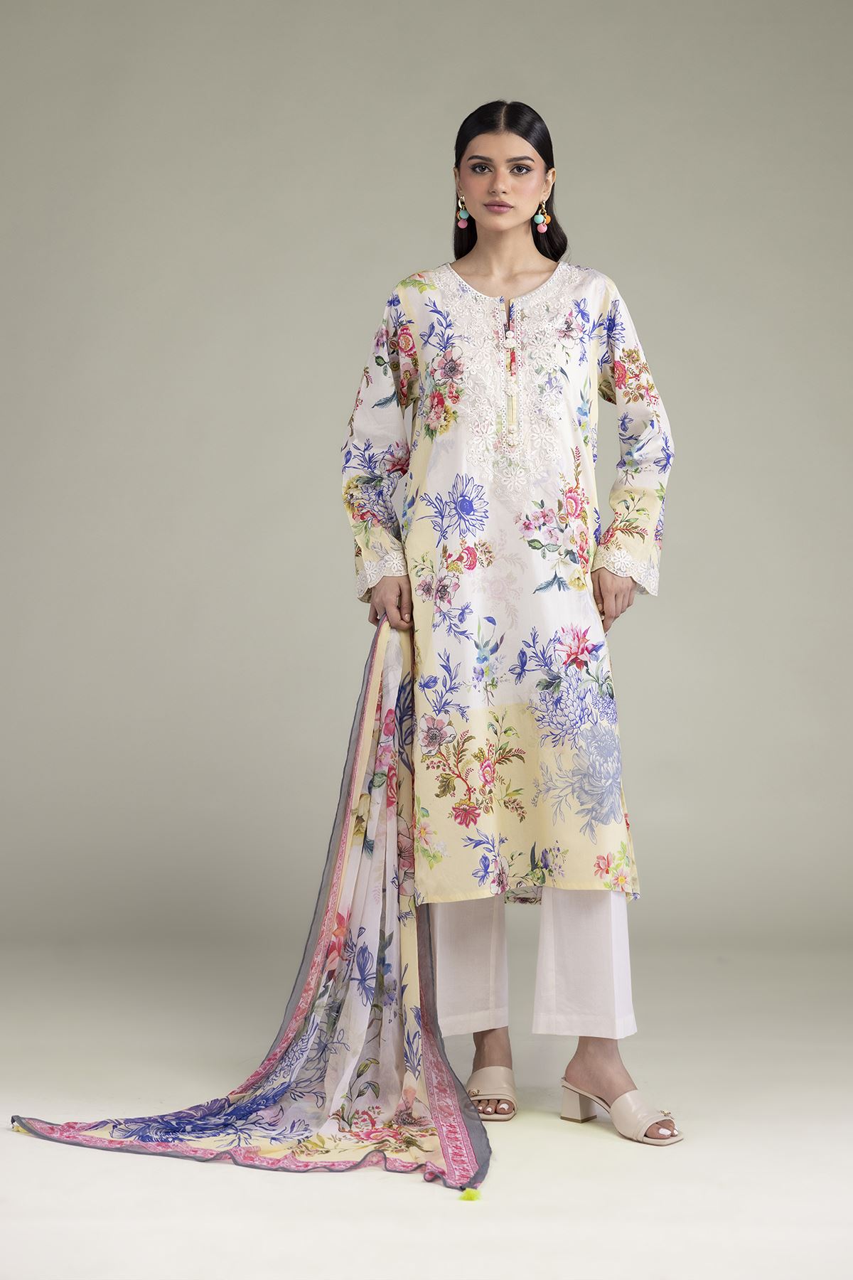 Embroidered Lawn Lawn Tailored 3-Piece - 1-26-102-A-F-VG