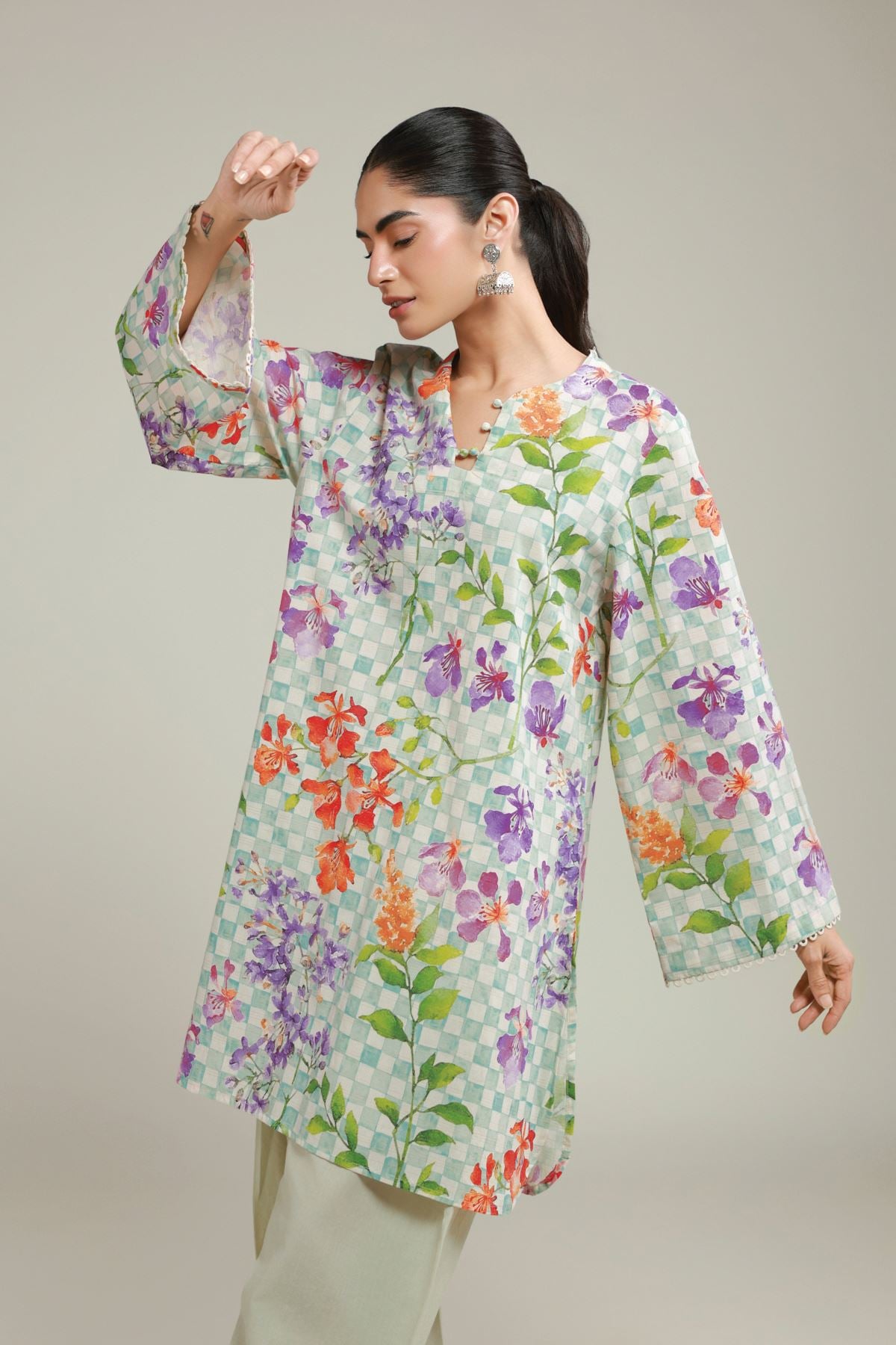 Printed Messuri Floral Tailored Set - 8-26-205-A-D1-VG