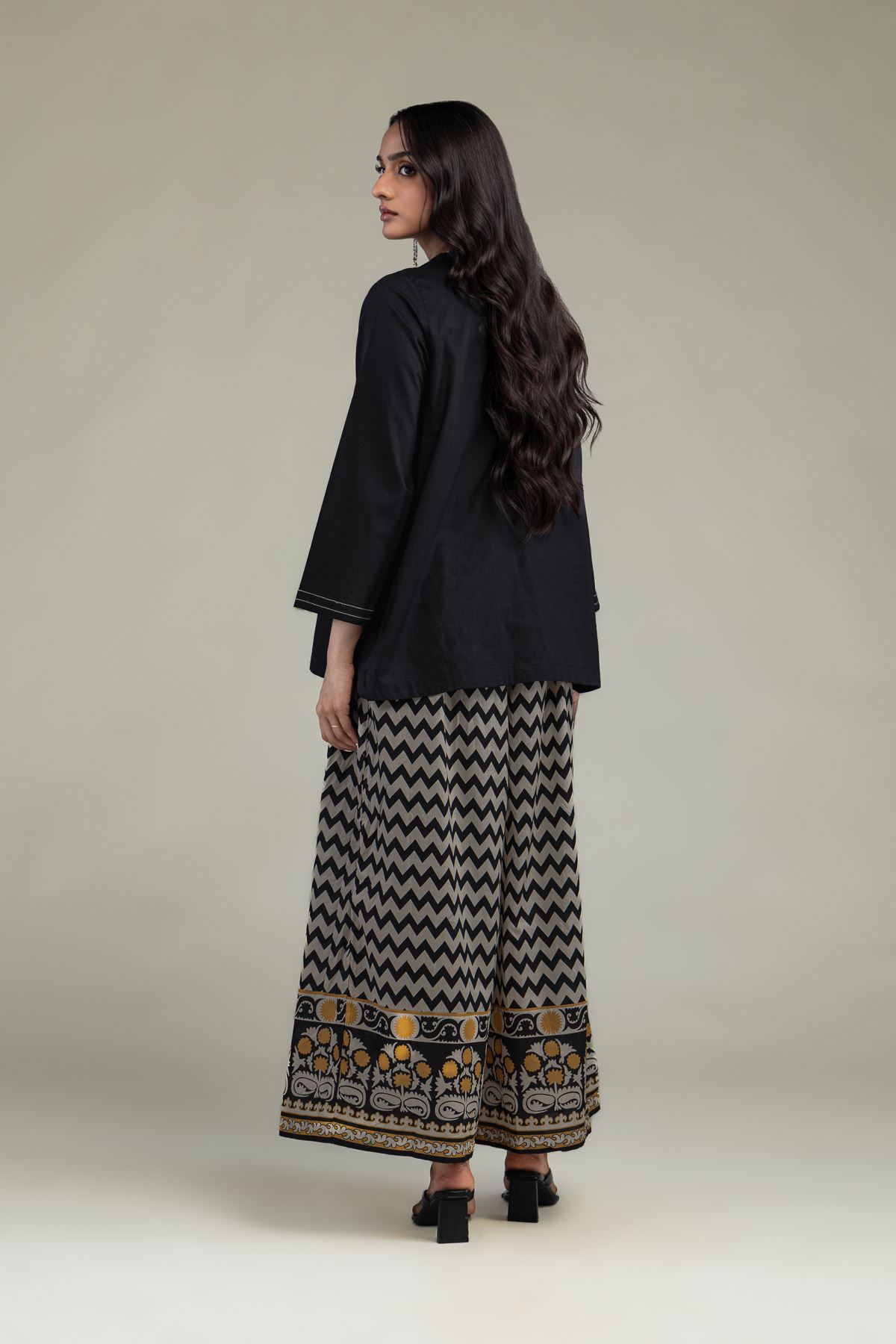 Printed Cambric Solid Cambric Kurta - 1-26-301-B-I1-VG