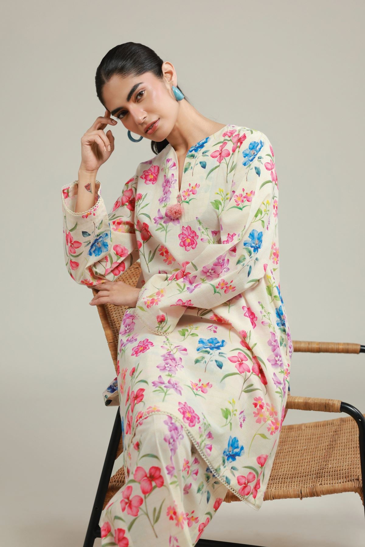 Printed Messuri Messuri Tailored Set - 1-26-132-A-D-VG