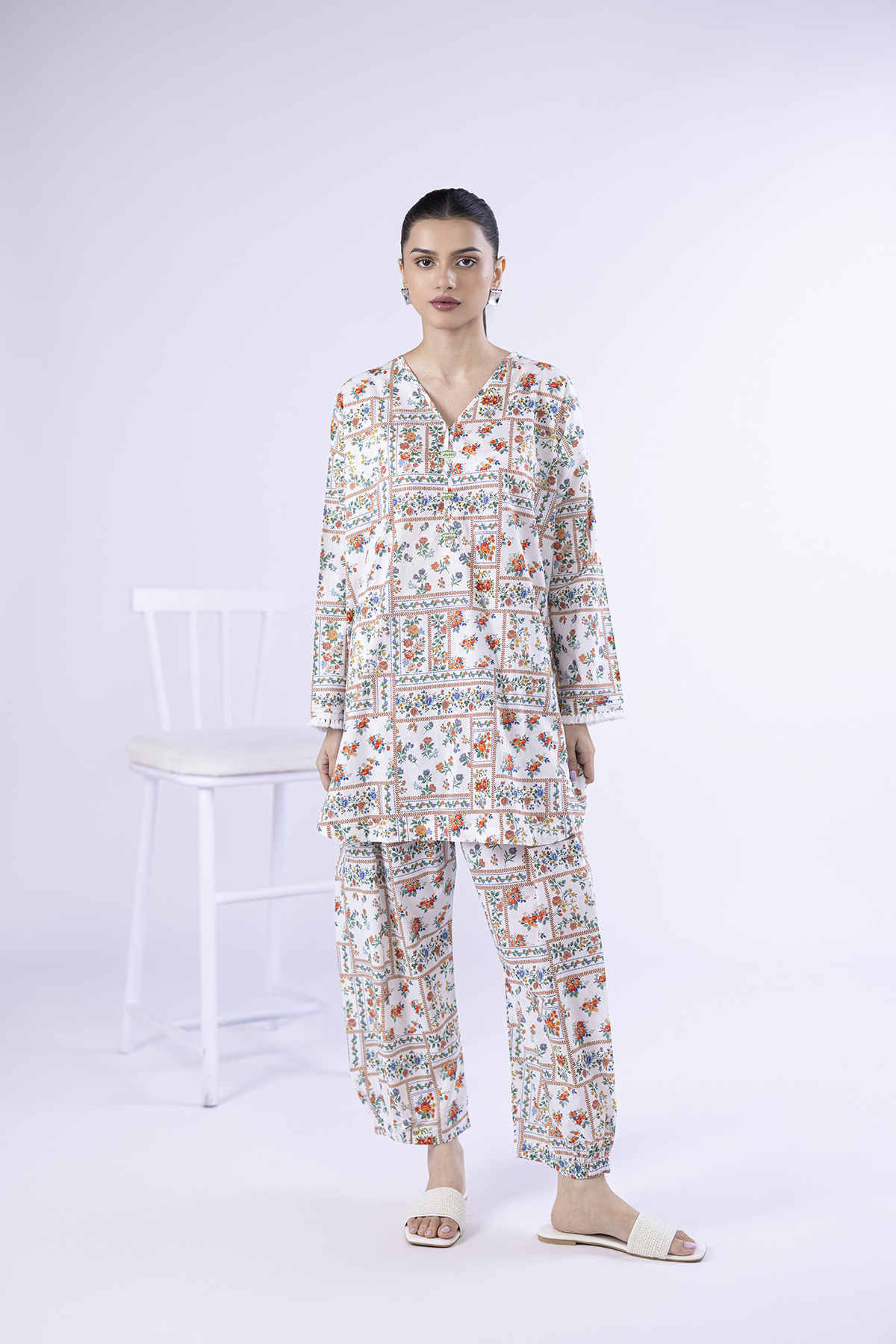 Printed Cambric Pants - 25-05E62-05BB-VG