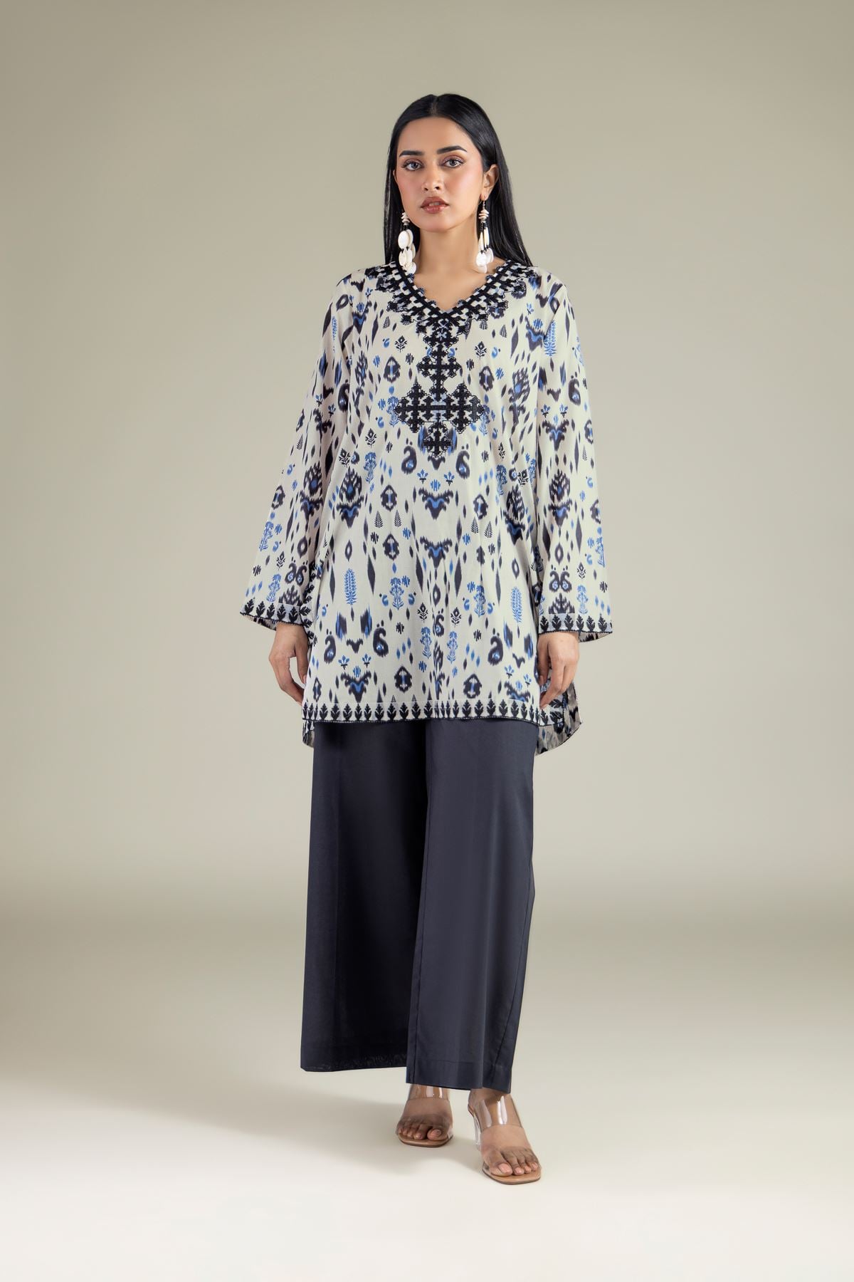 Embroidered Lawn Fabrics 2 Piece | Top and Bottom - A11-26-106FI2-VG