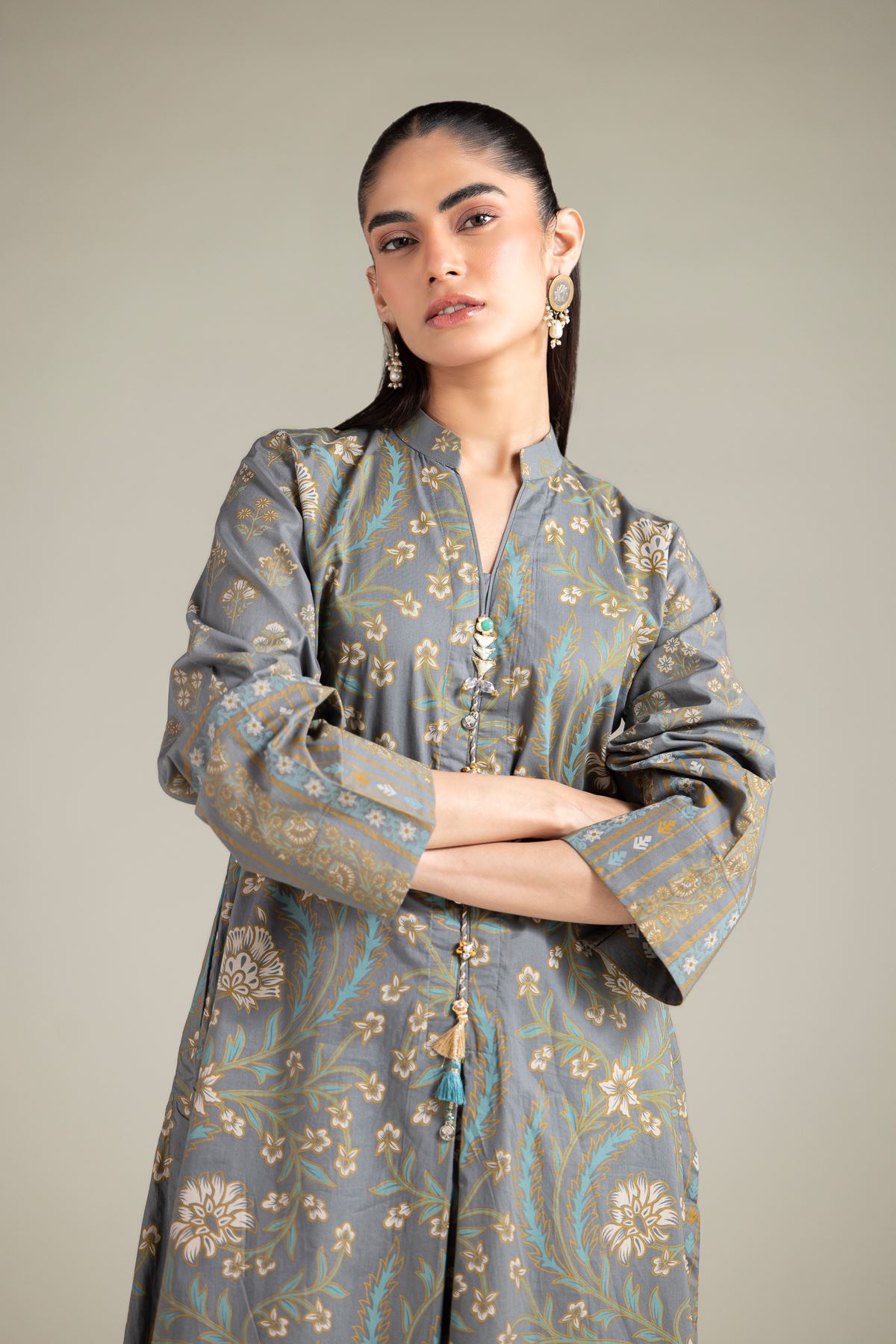 Cambric Kurta - 1-26-117-A-H-VG