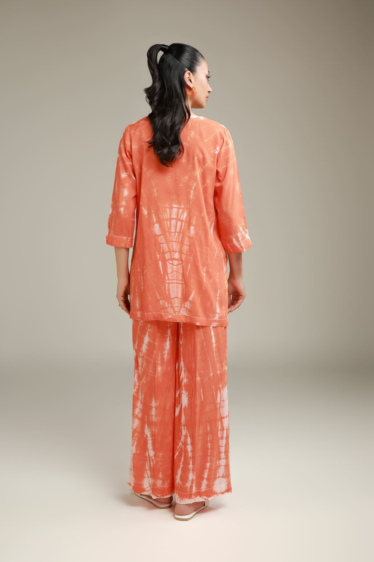 Printed Raw Silk Printed Co-ord Set - T-A112-26-103EF2-VG