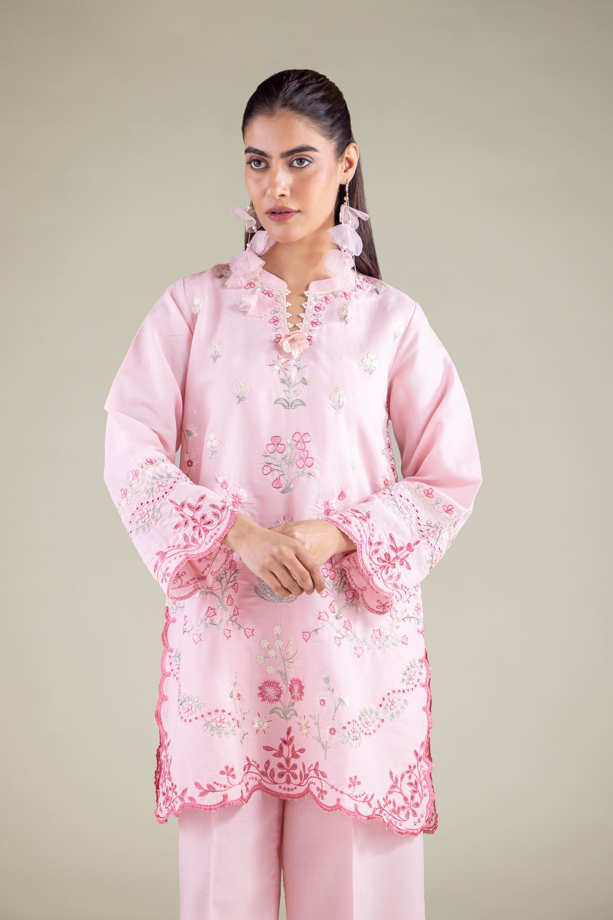 Embroidered Mesuri Kurta - 1-26-117-A-F-VG