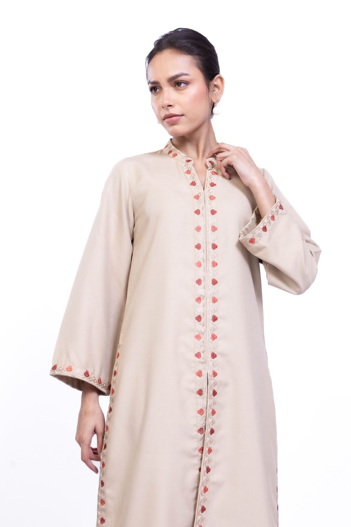 Embroidered Heavy Blended Viscose Kurta - 25-10-11E8-10TB-VG