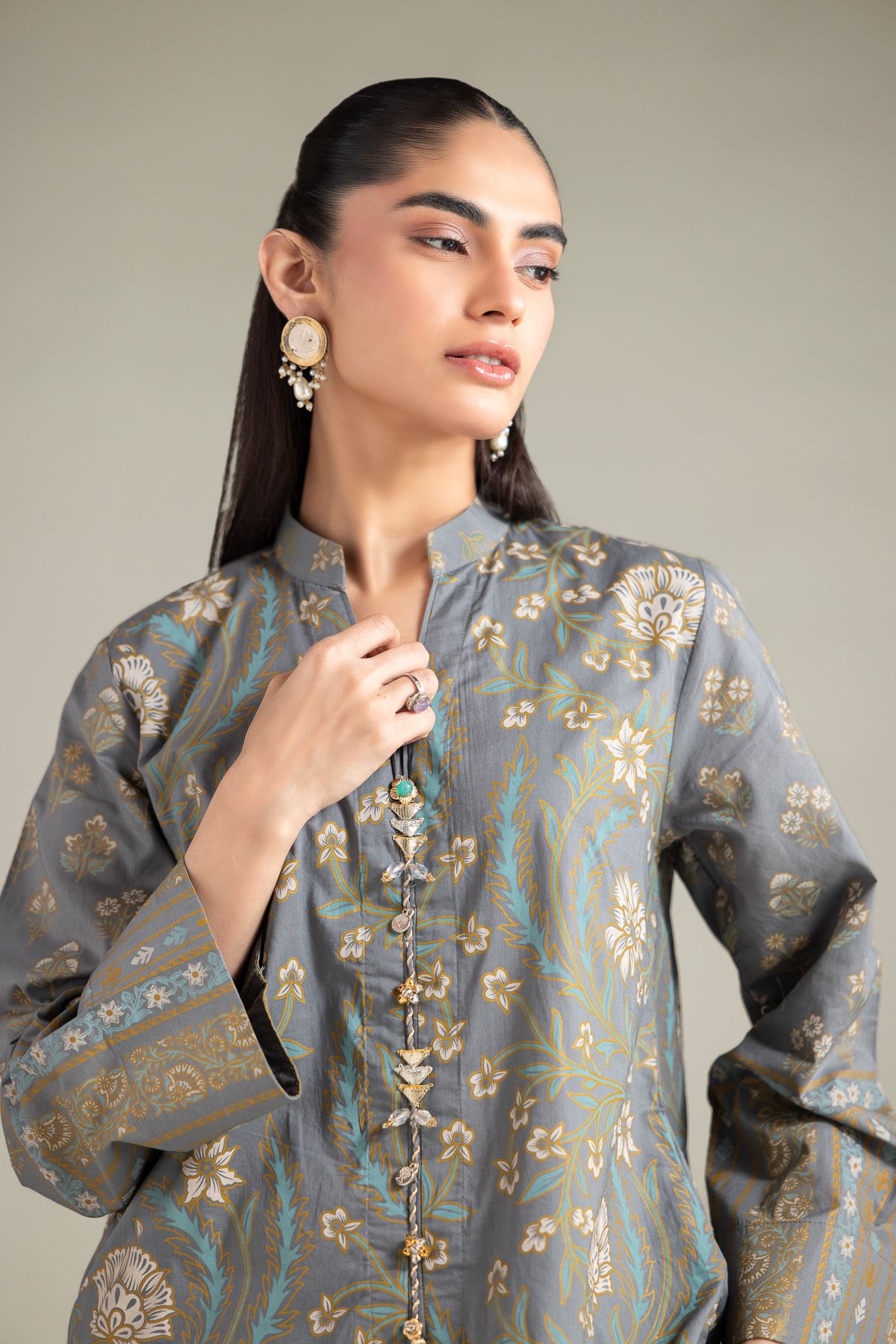 Cambric Kurta - 1-26-117-A-H-VG