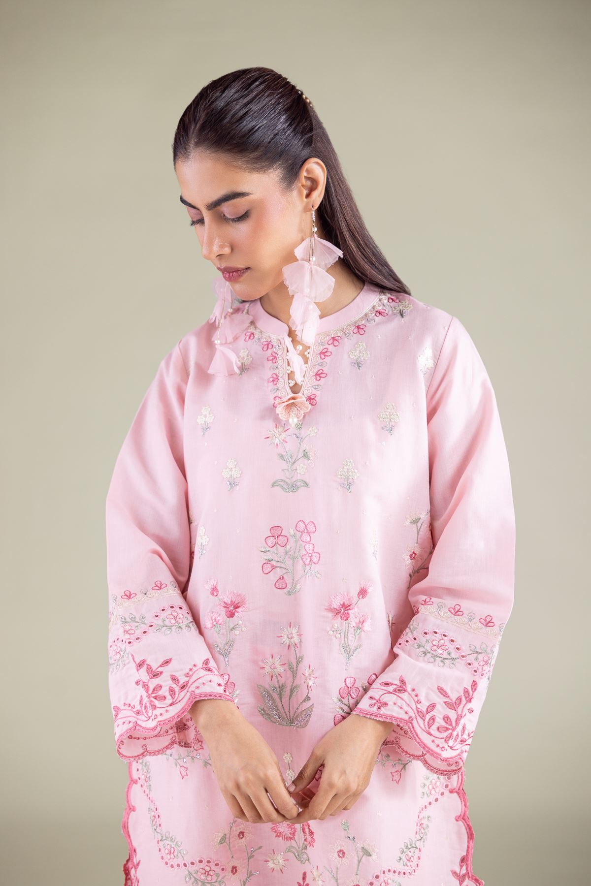 Embroidered Mesuri Kurta - 1-26-117-A-F-VG