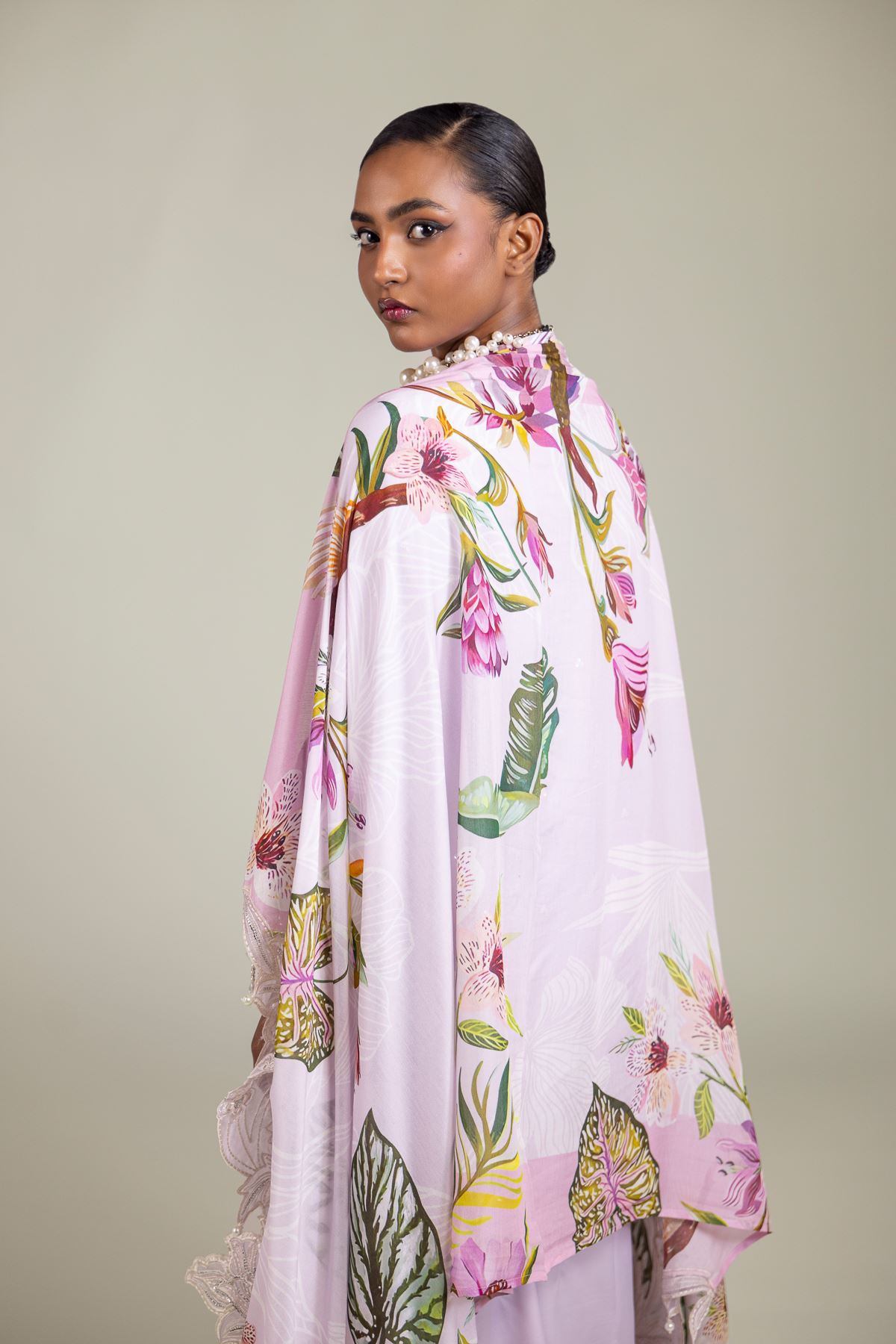 Raw Silk 3-Piece Embroidered Suit - 25-09-10E2-07TB-VG
