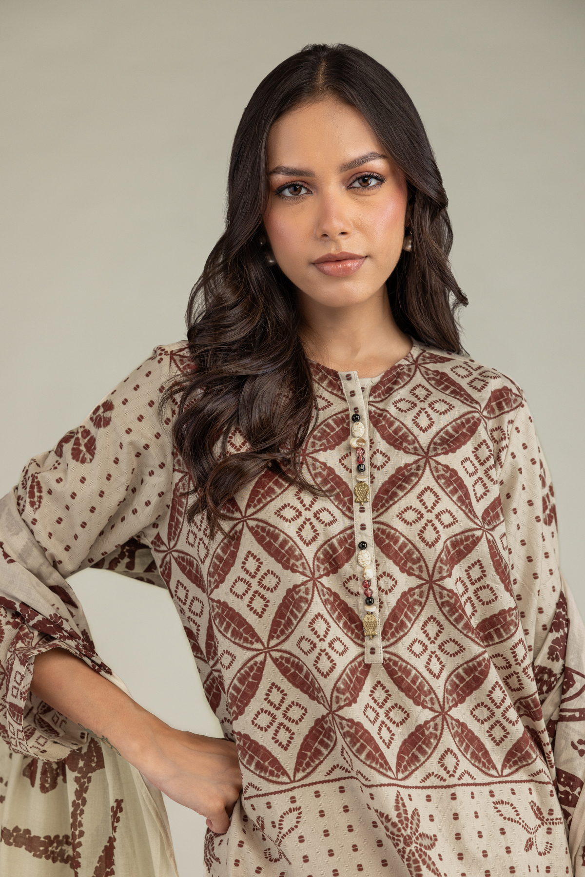 Printed Voile Voile Printed Dupatta - 1-26-220-B-E1-VG