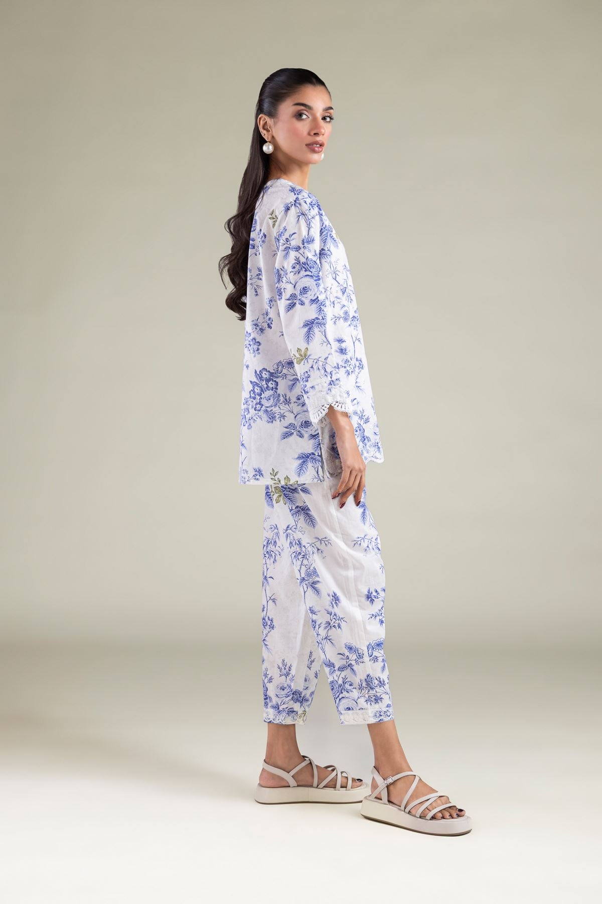 Embroidered Cambric Trousers - 6-26-106-B-D-VG