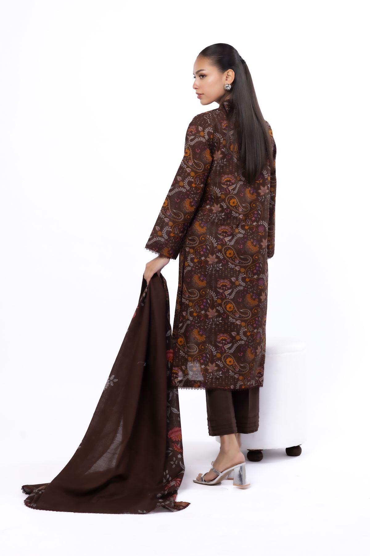 Printed Khaddar Fabrics 3 Piece - KW31A-VG
