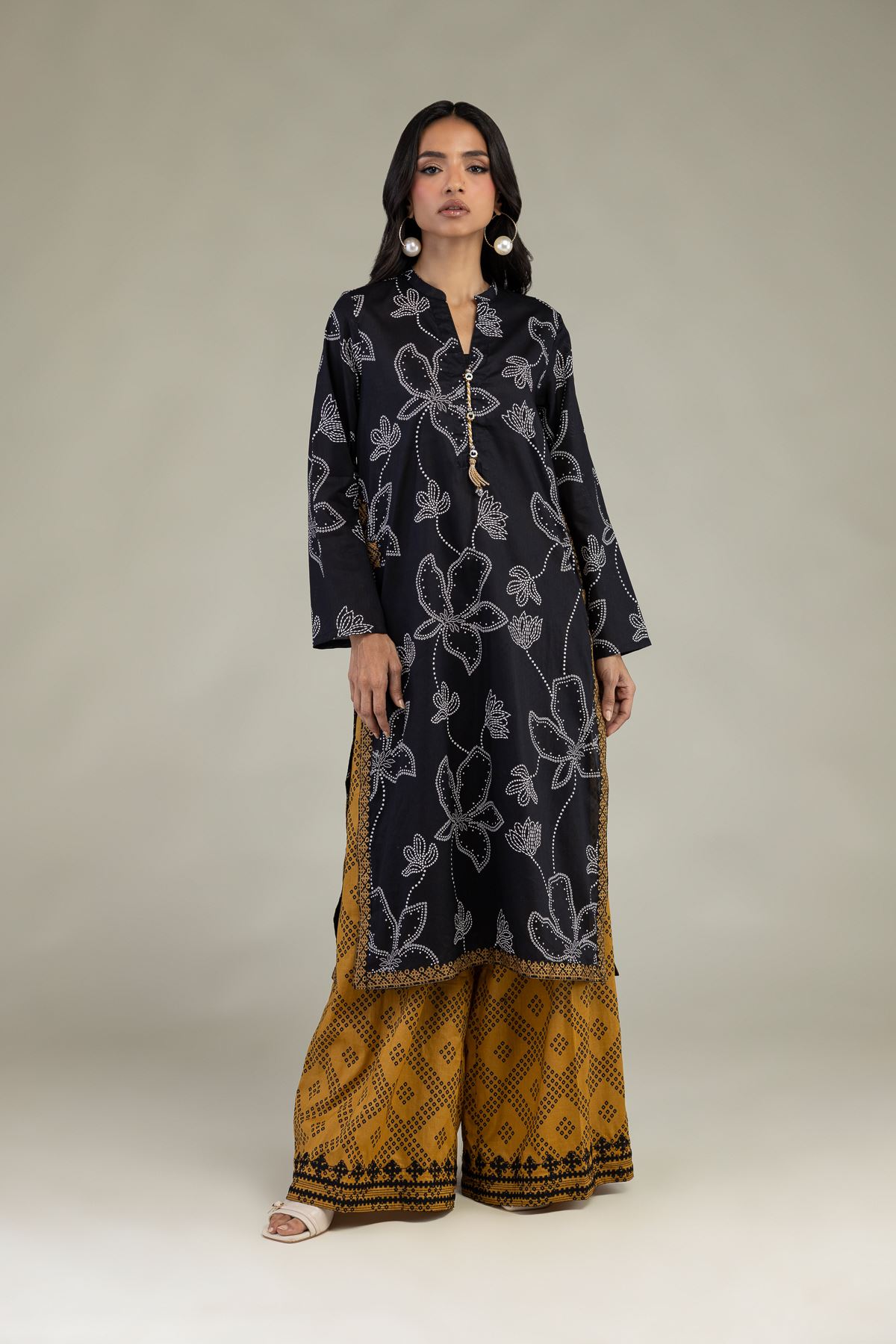 Embroidered Cambric Fabrics 2 Piece | Top and Bottom - R-1-26-134-A-C-VG