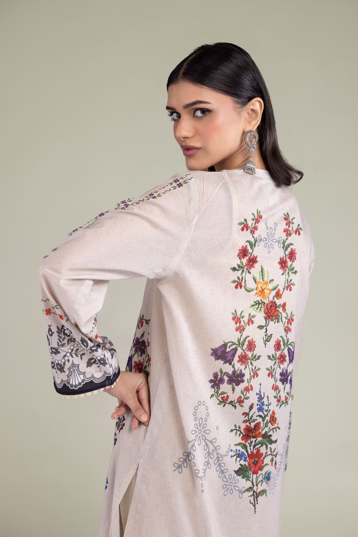 Printed Lawn Lawn Tailored 2-Piece Set - 1-26-224-B-A1-VG