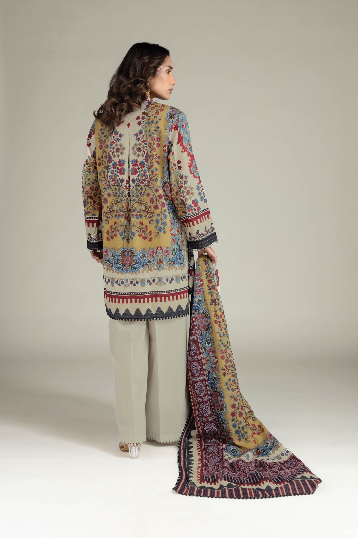 Printed Messuri Tailored 3 Piece - T-A22-26-107FA-VG