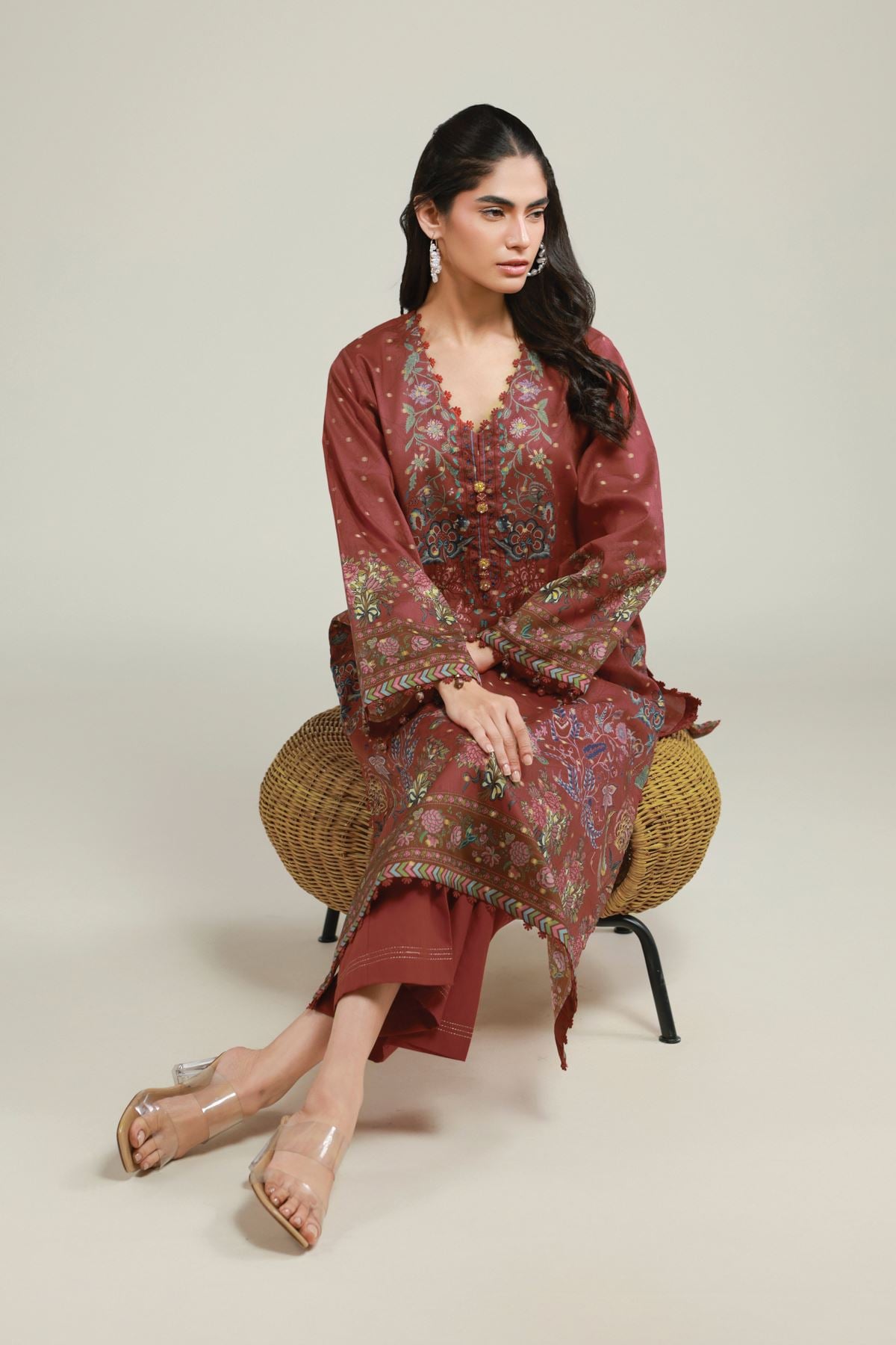 Printed Jacquard Jacquard Tailored 2-Piece - T-A33-26-107FH-VG