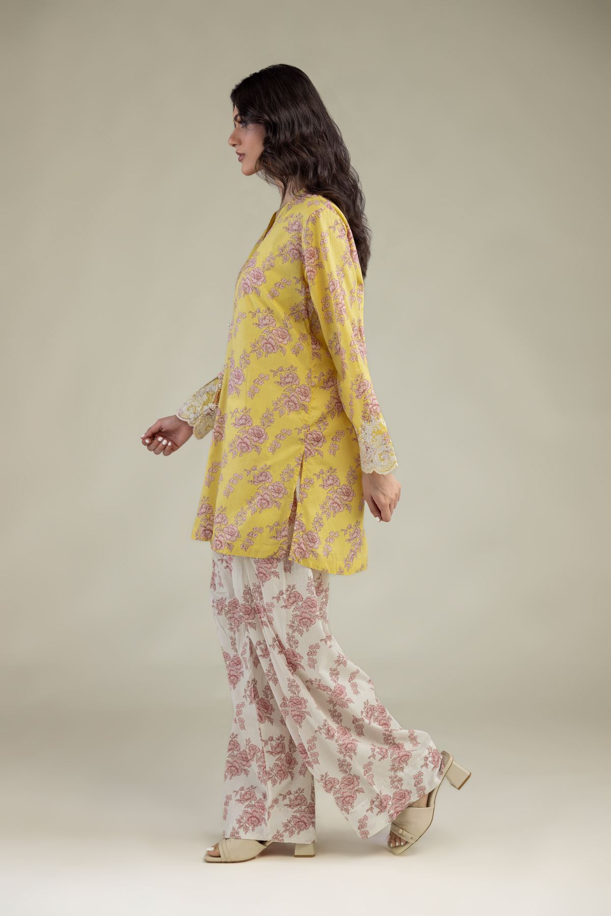 Embroidered Cambric Floral Cambric Shalwar - 1-26-233-B-C1-VG