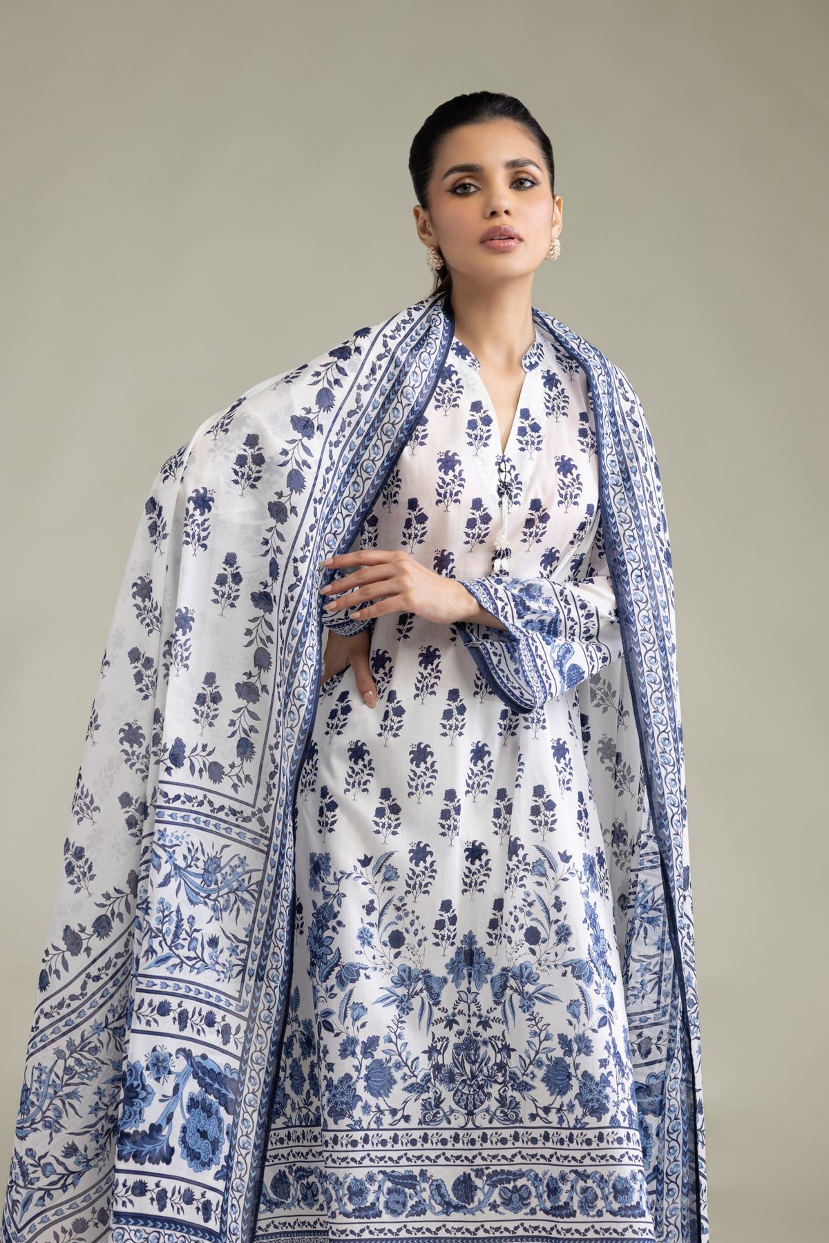 Embroidered Lawn Lawn Tailored 3-Piece - 1-26-102-A-F-VG