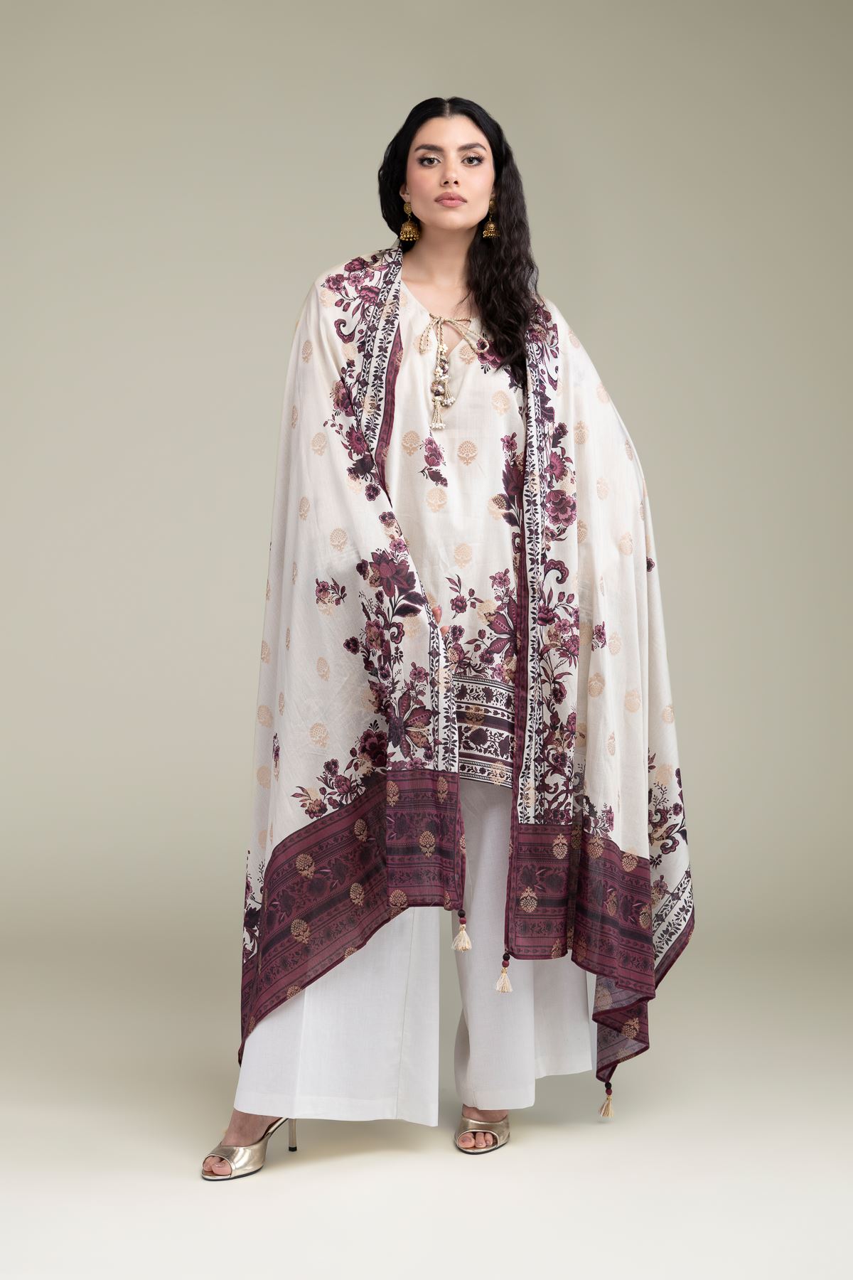 Printed Jacquard Fabrics 3 Piece - B1-2-26-106-A-C-VG