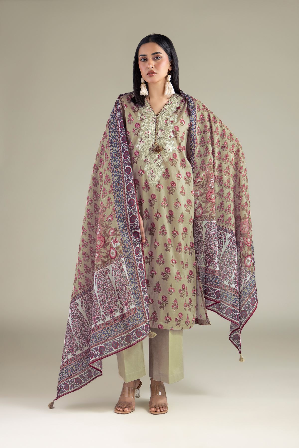 Embroidered Lawn Lawn Tailored 3-piece - T-A11-26-110FB1-VG