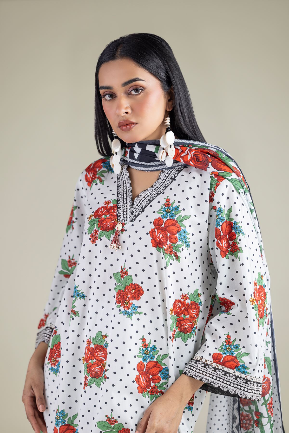 Embroidered Lawn Tailored Lawn Set - 1-26-213-A-B1-VG
