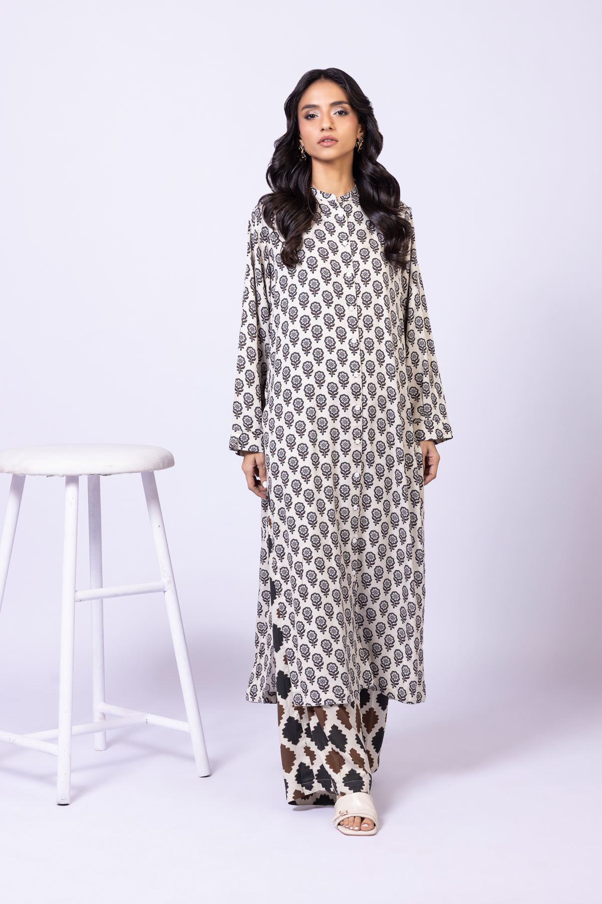 Printed Marina Pants - 25-10-11E8S-08SB-VG
