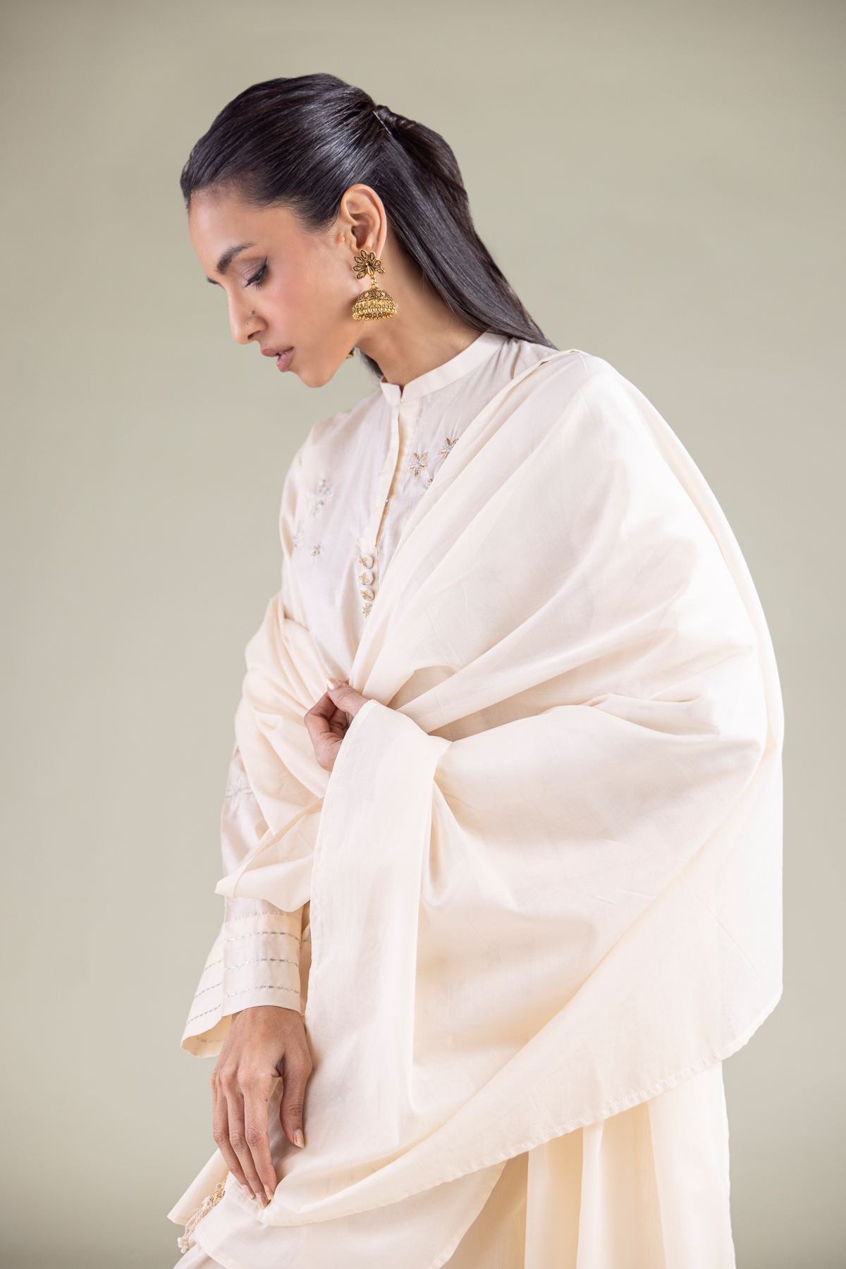 Embroidered Lawn Dupatta - 1-26-108-A-D-VG