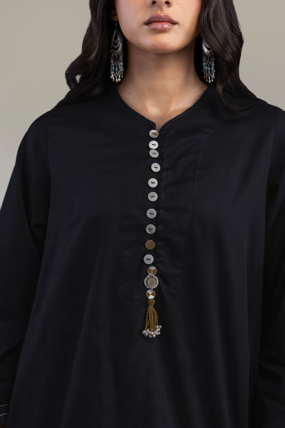 Printed Cambric Solid Cambric Kurta - 1-26-301-B-I1-VG