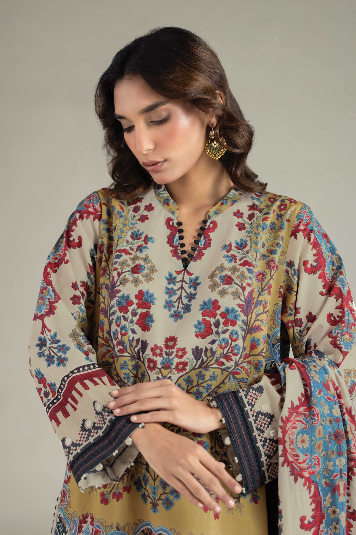 Printed Messuri Fabrics 3 Piece - A22-26-116FD2-VG