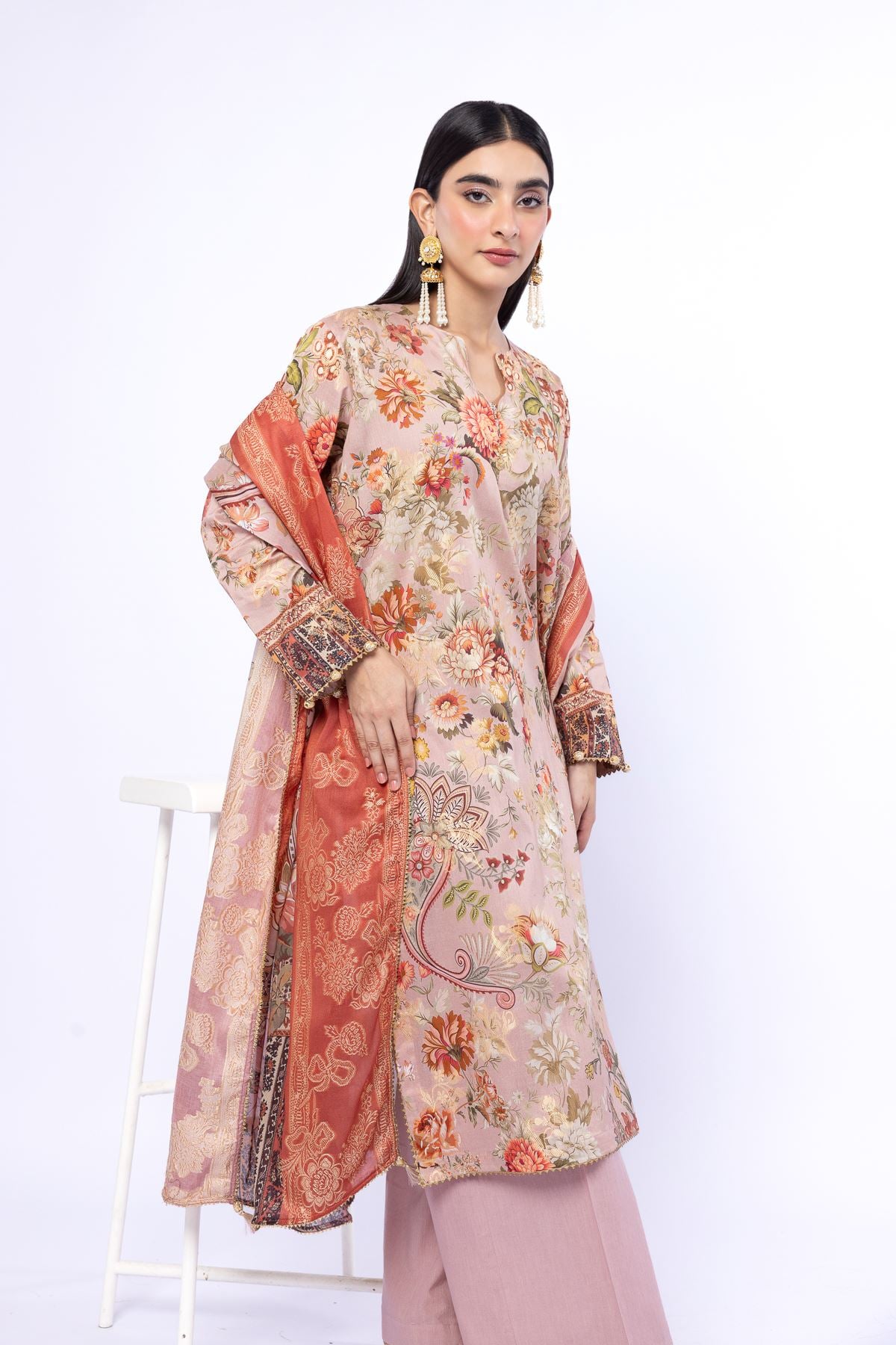 Printed Jacquard Fabrics 3 Piece - A33-26-104FB1-VG