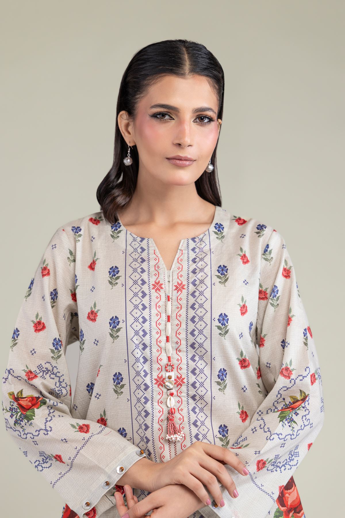 Printed Lawn 2-Piece Tailored Lawn - 1-26-224-B-E2-VG