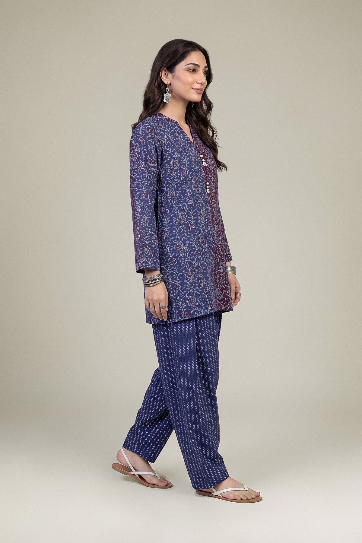 Printed Light Khaddar Khaddar Printed Shalwar - 2-26-202-A-D-VG