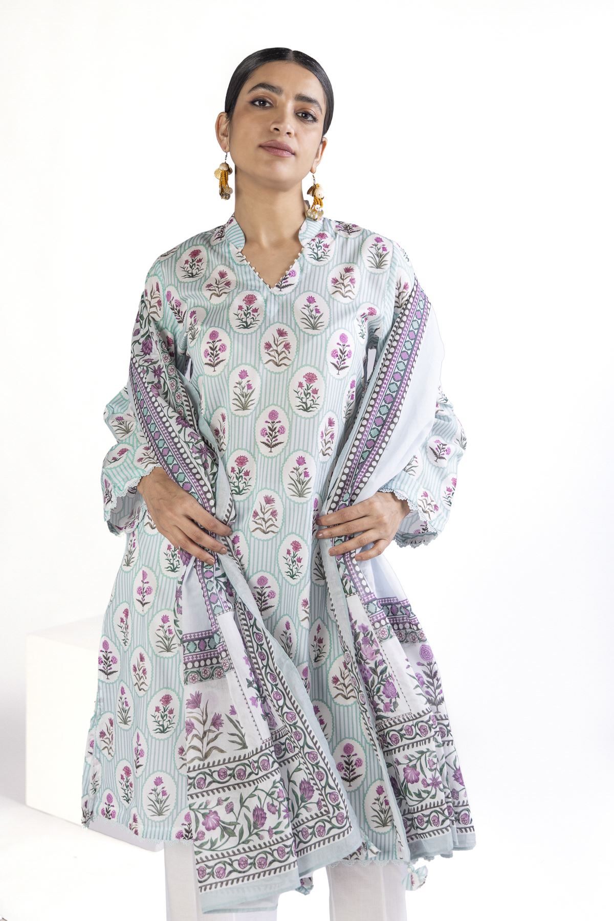 Buy Fabrics 2 Piece | Top and Dupatta | 3000.00 PKR