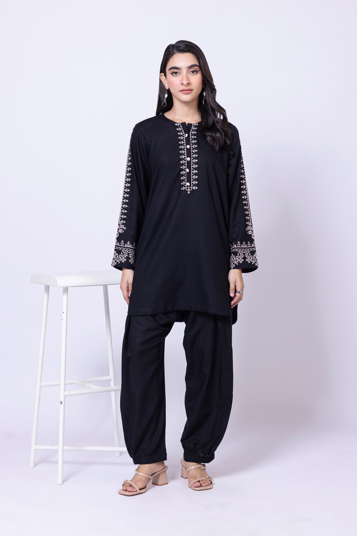 Dyed Dull Raw Silk Pants - 25-10-12E5-02BA-VG