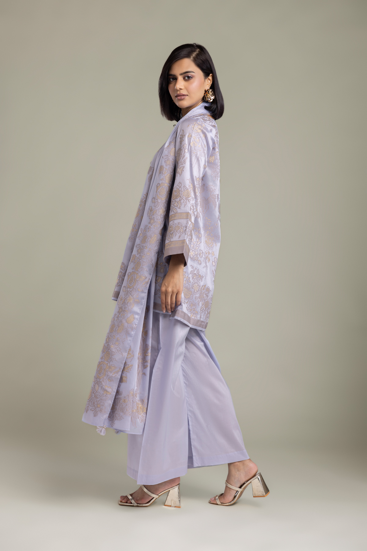 Dyed Jacquard Tailored 3-Piece Set - T-A33-26-203FH2-VG