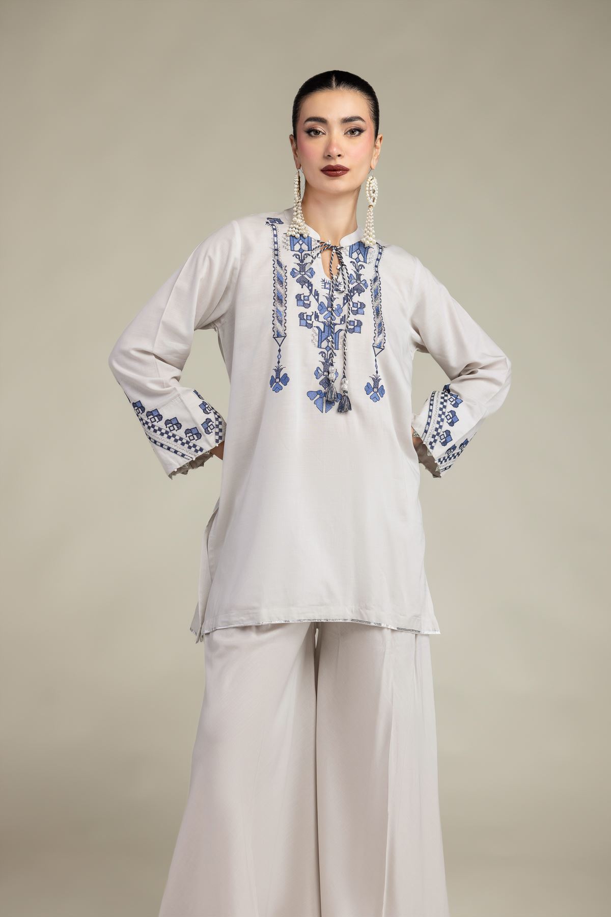 Embroidered Raw Silk Raw Silk Kurta - T-A11-26-118FI2-VG