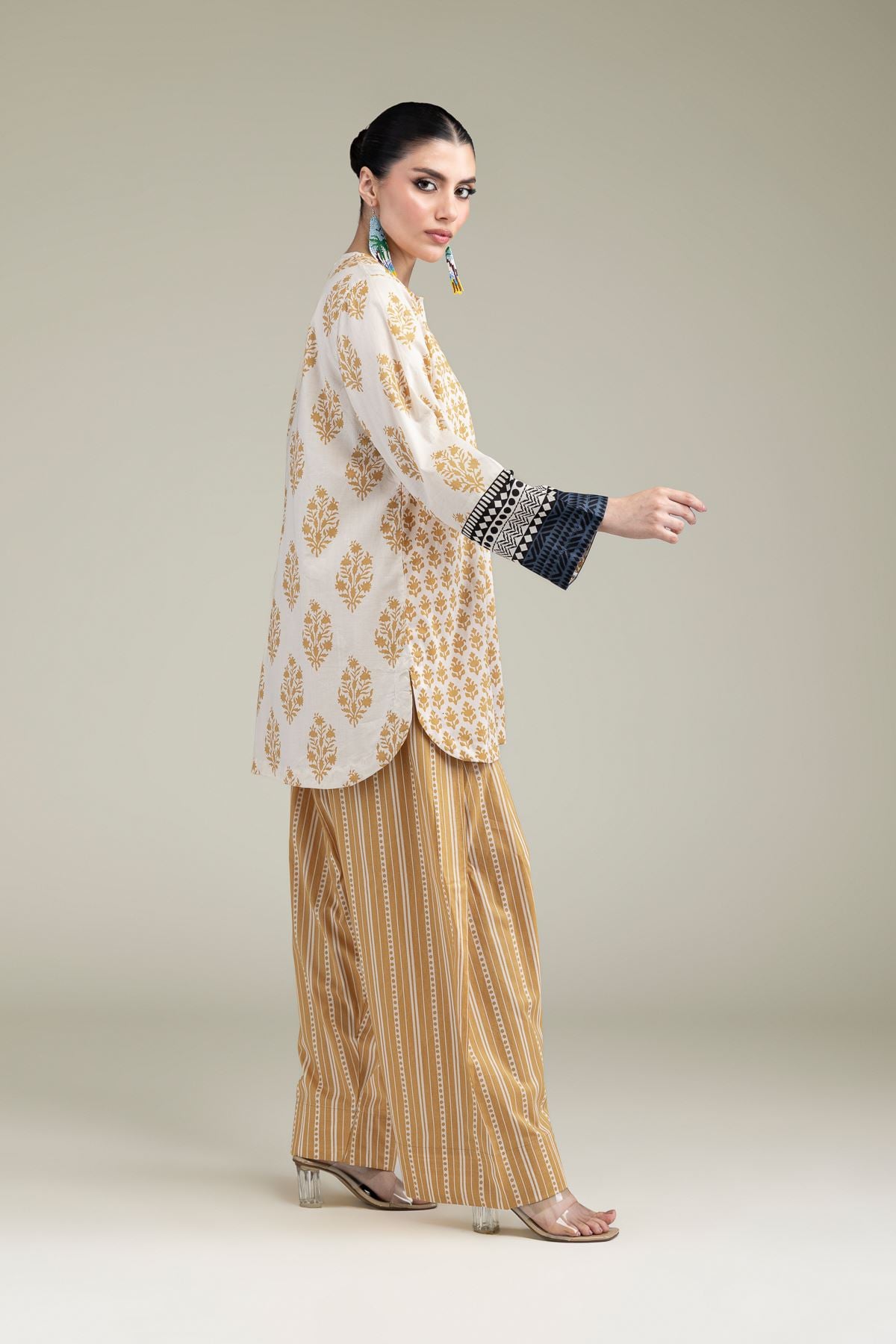 Printed Cambric Printed Cambric Shalwar - 1-26-209-A-B1-VG