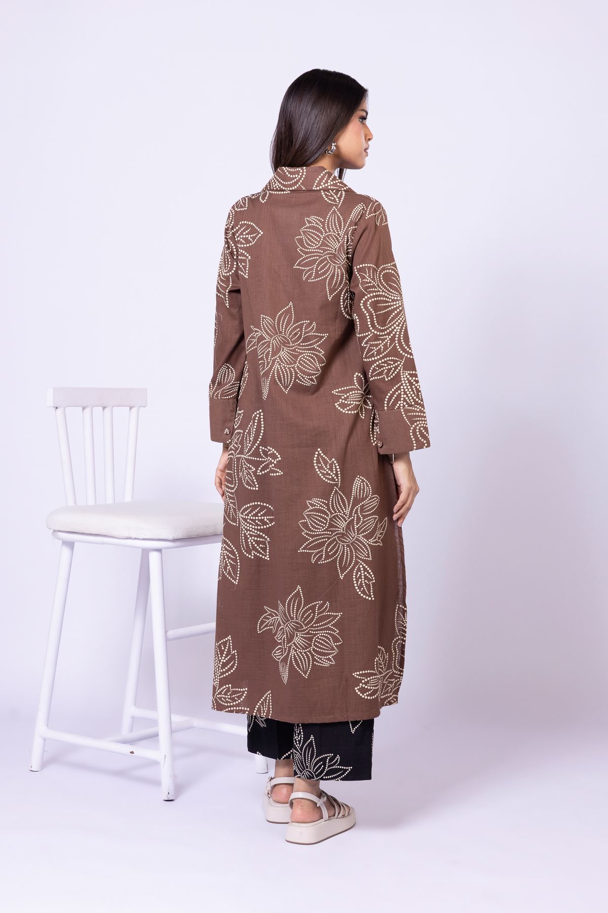 Printed Heavy Textured Cotton Kurta - R-EET24716A-VG