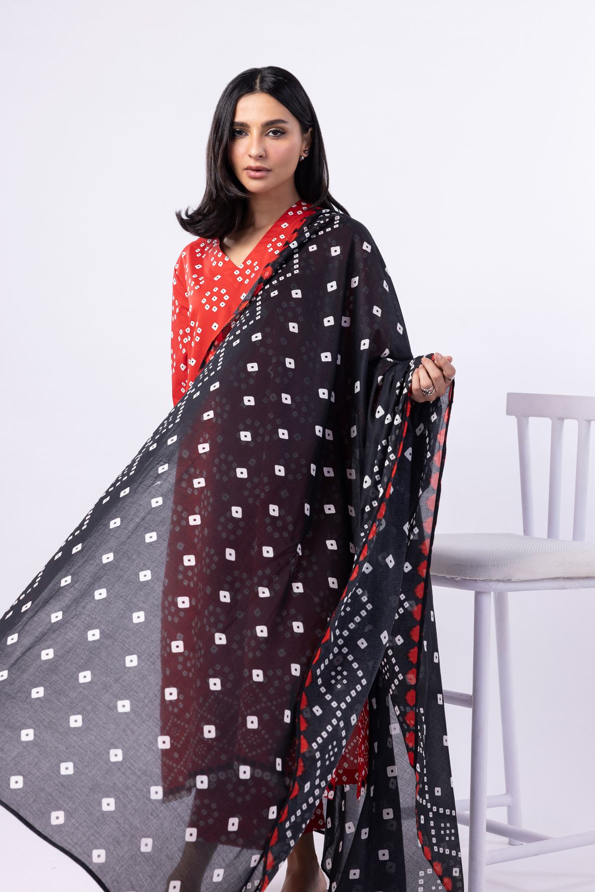 Buy Dupatta | 0.0 N/A | 25-04EX16-08SA-VG_MULTI | Khaadi Pakistan