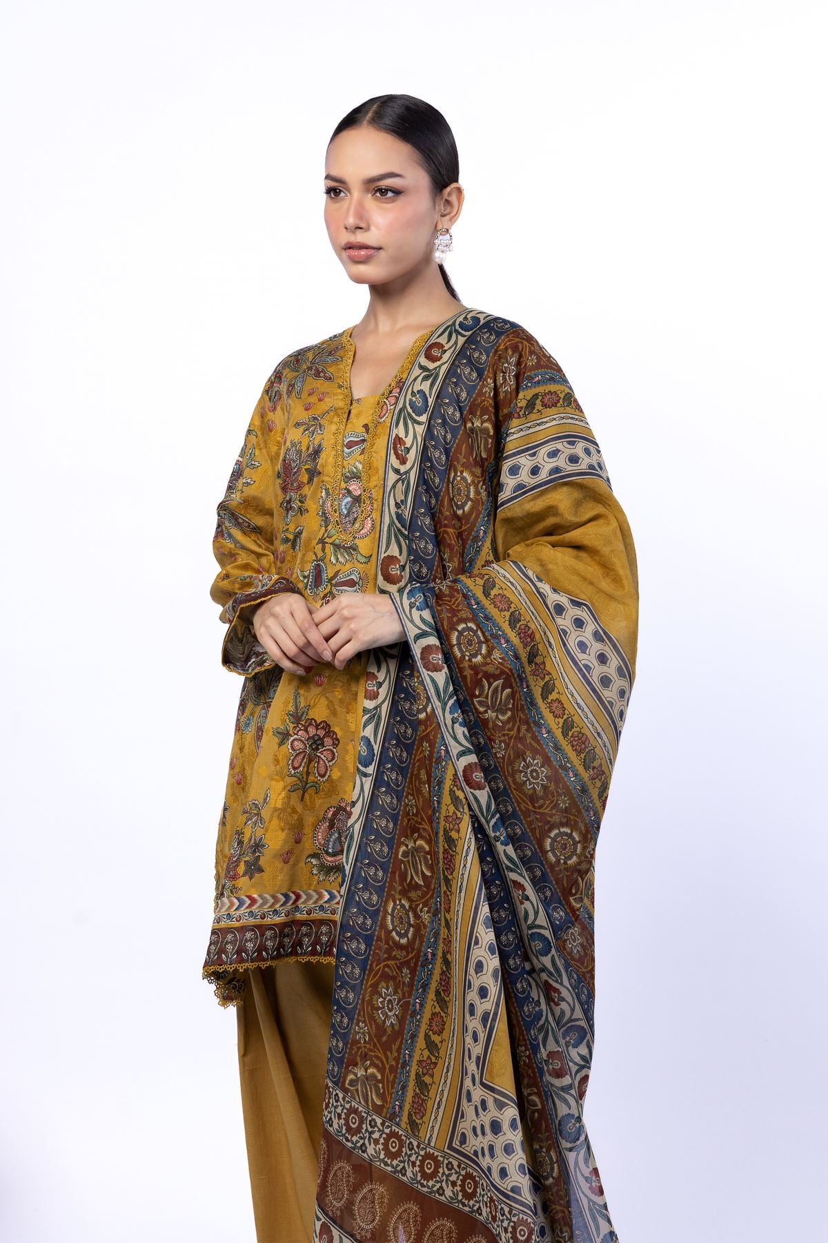Printed Broshia Tailored 3 Piece - T-A33-26-104FD1-VG