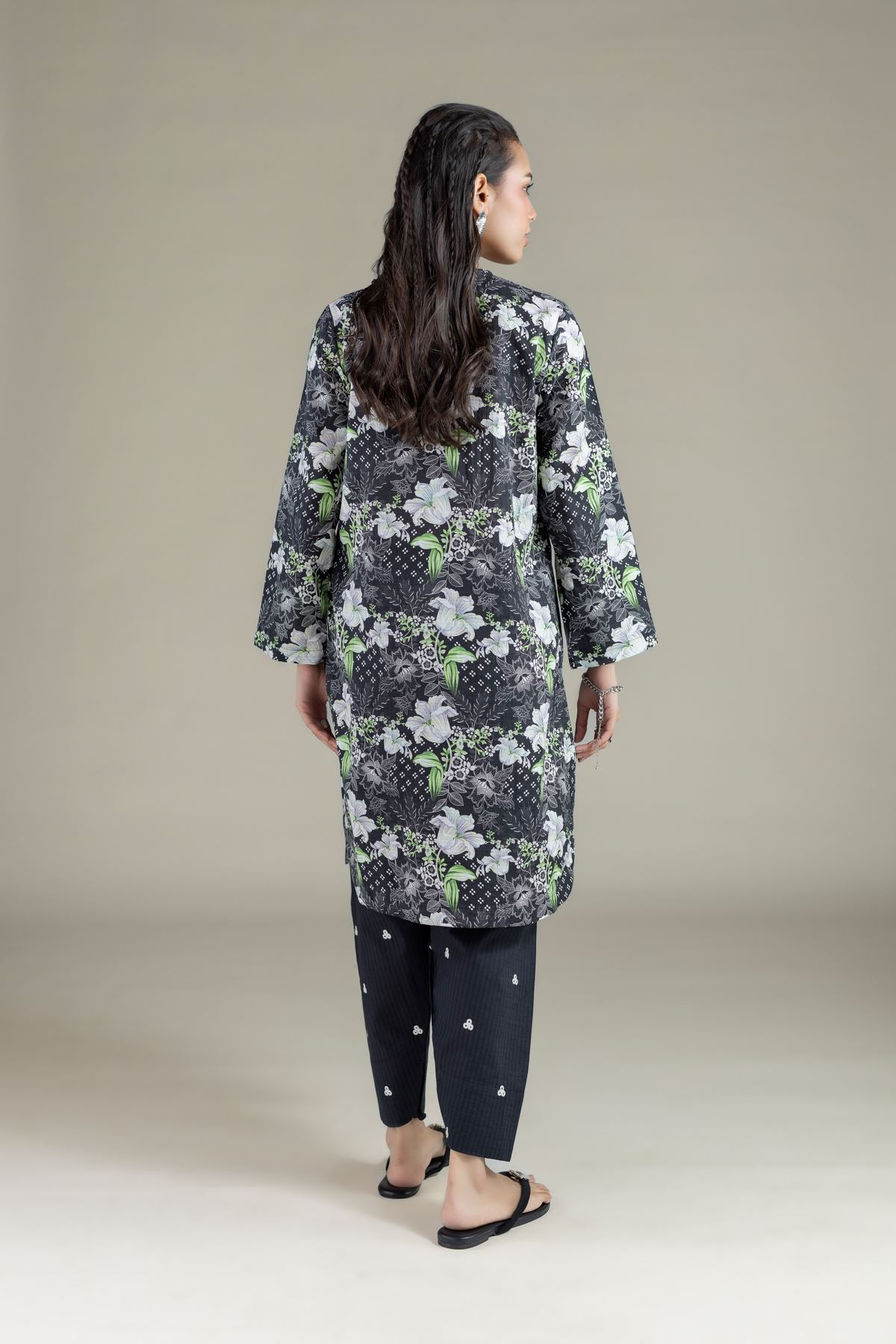 Printed Cotton Dobby Kurta - 26-01-3E9-06TA-VG