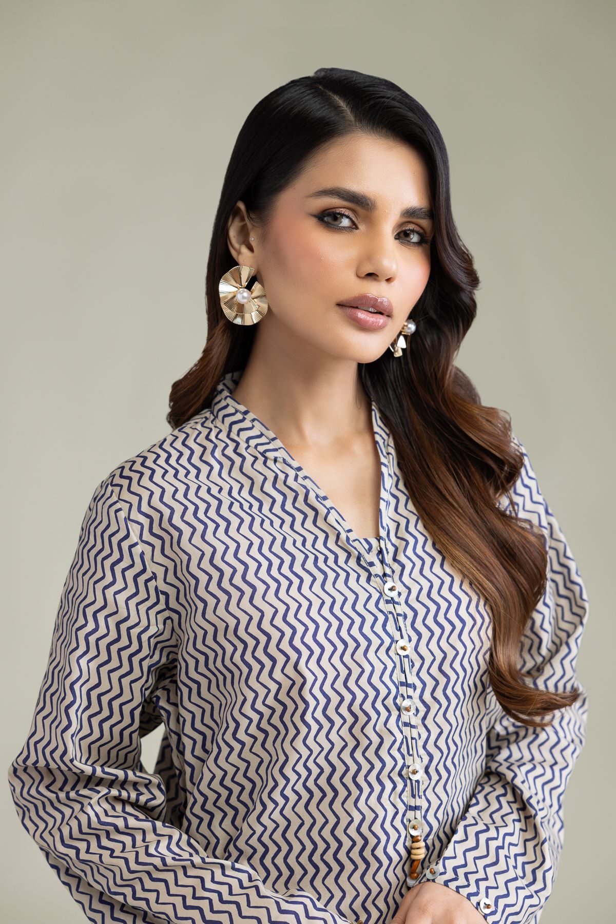 Printed Cambric Cambric Tailored 1-Piece - 1-26-102-A-F-VG