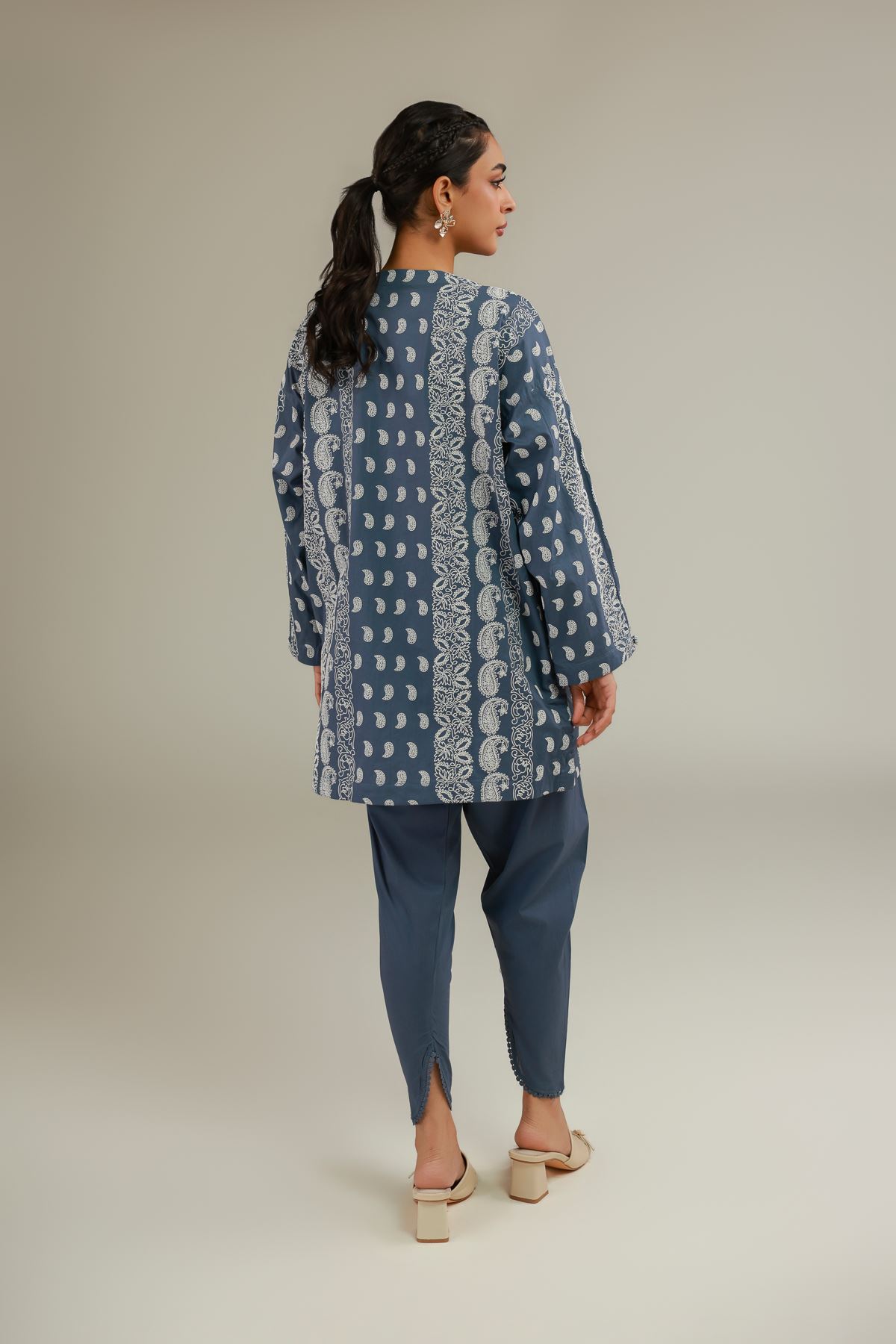 Cambric Printed Cambric Kurta - 25-00-X2-08TB-VG