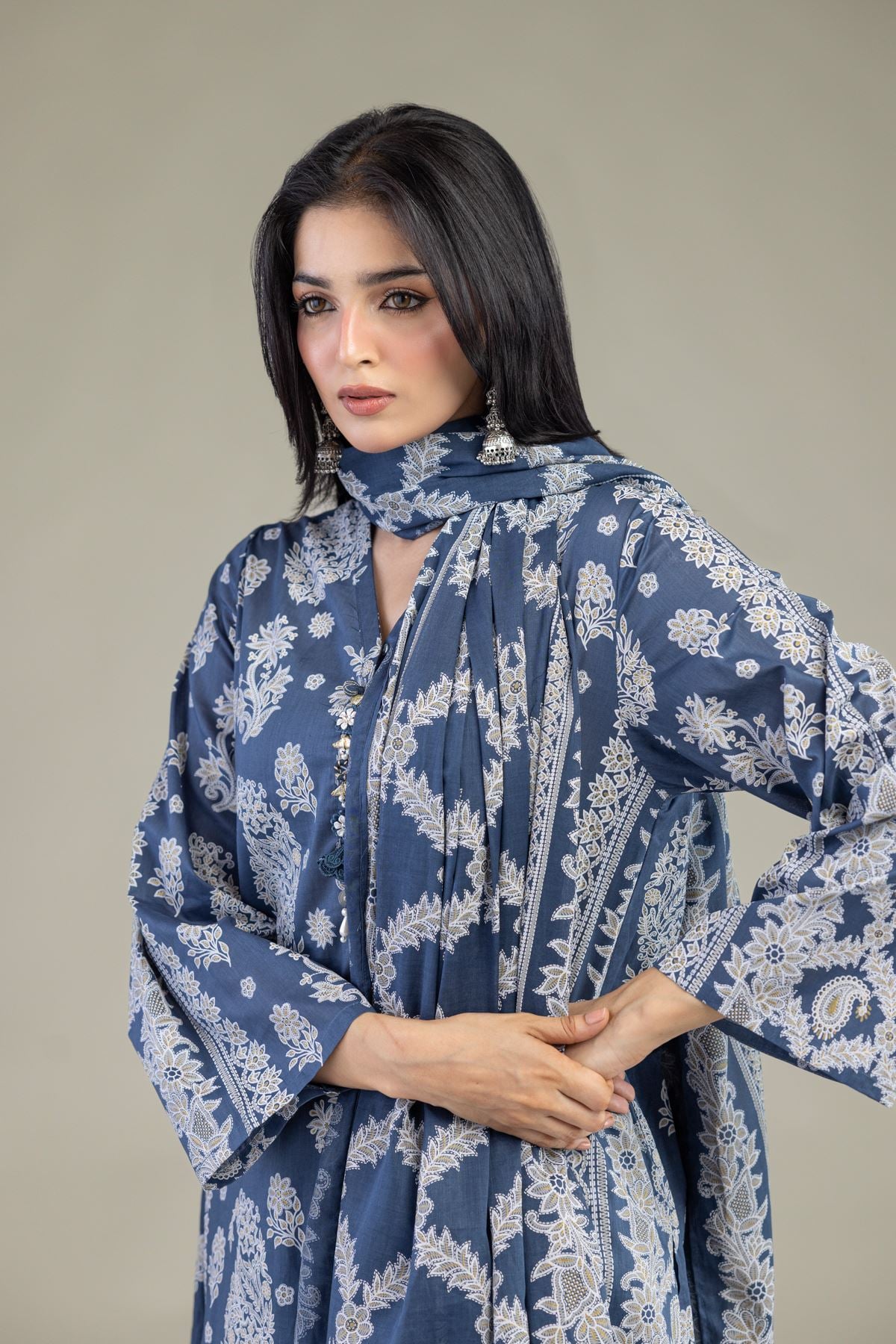 Printed Lawn Tailored 3-Piece Lawn - 1-26-102-A-F-VG