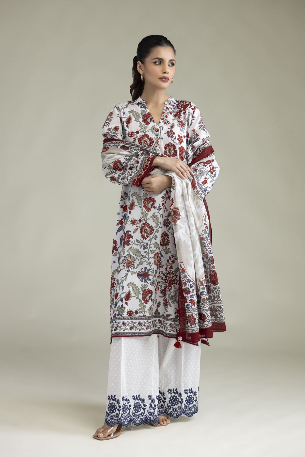 Embroidered Lawn Lawn Tailored 3-Piece - T-A22-26-208FG2-VG