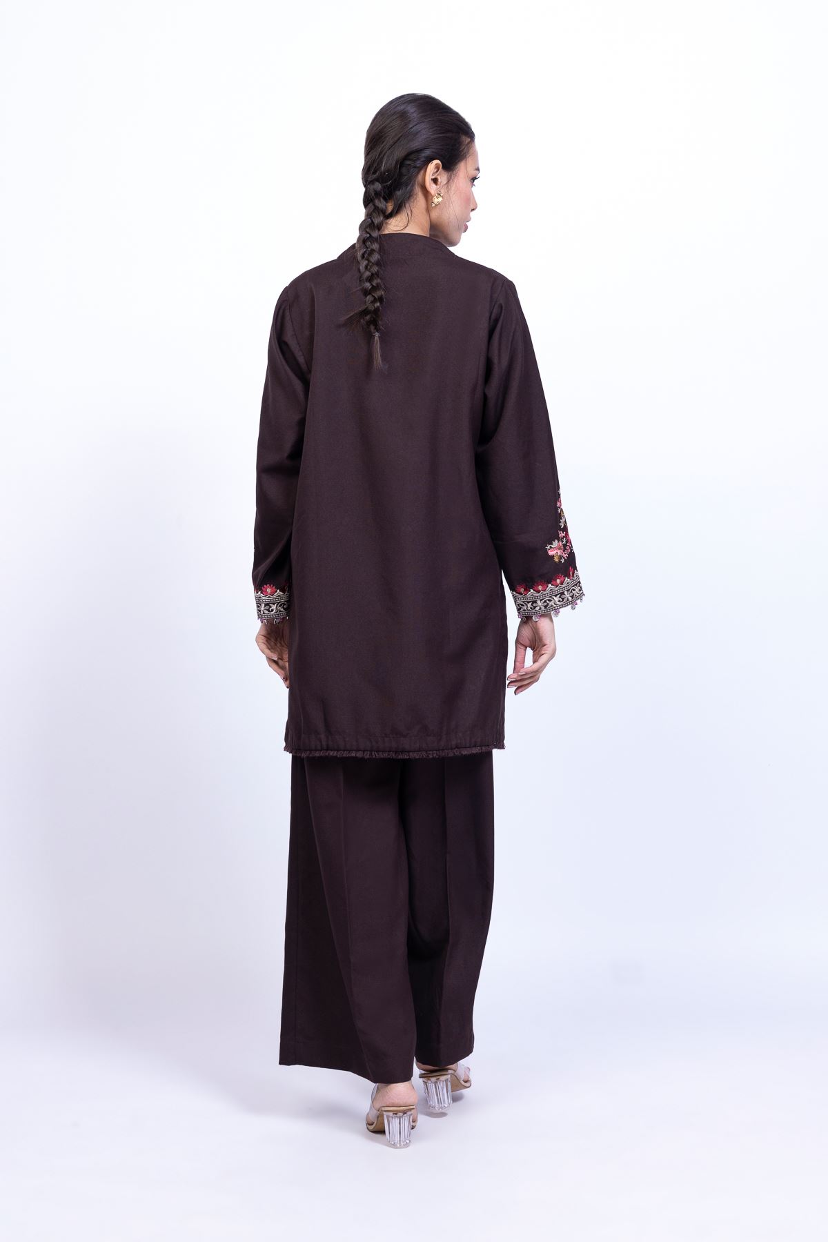 Embroidered Heavy Blended Viscose Kurta - 25-09-11E2-08TA-VG