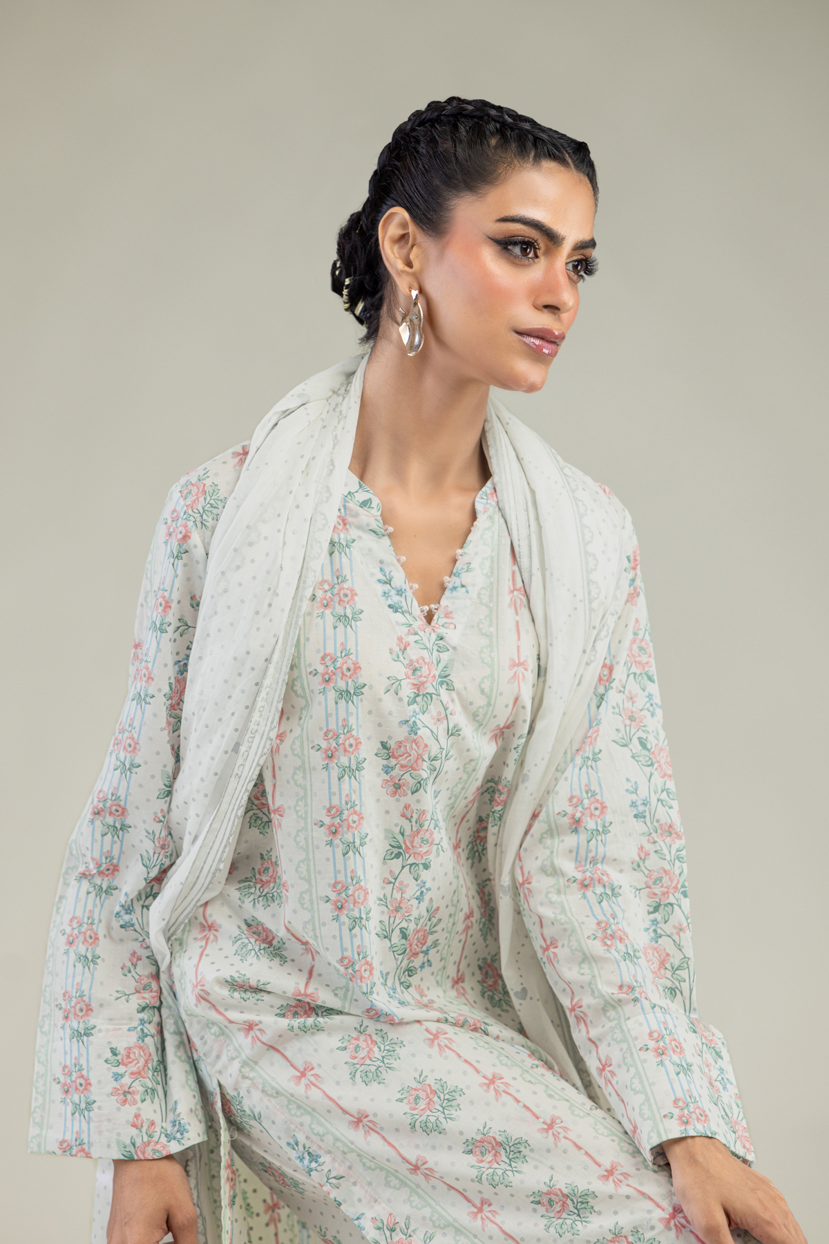 Printed Lawn Lawn Dupatta - 1-26-236-A-A1-VG